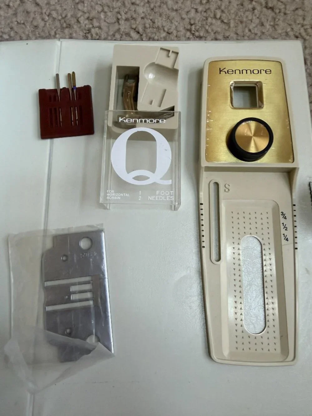 Vintage Sears Kenmore Sewing Machine Pattern Cams, Accessories & Buttonholer LOT